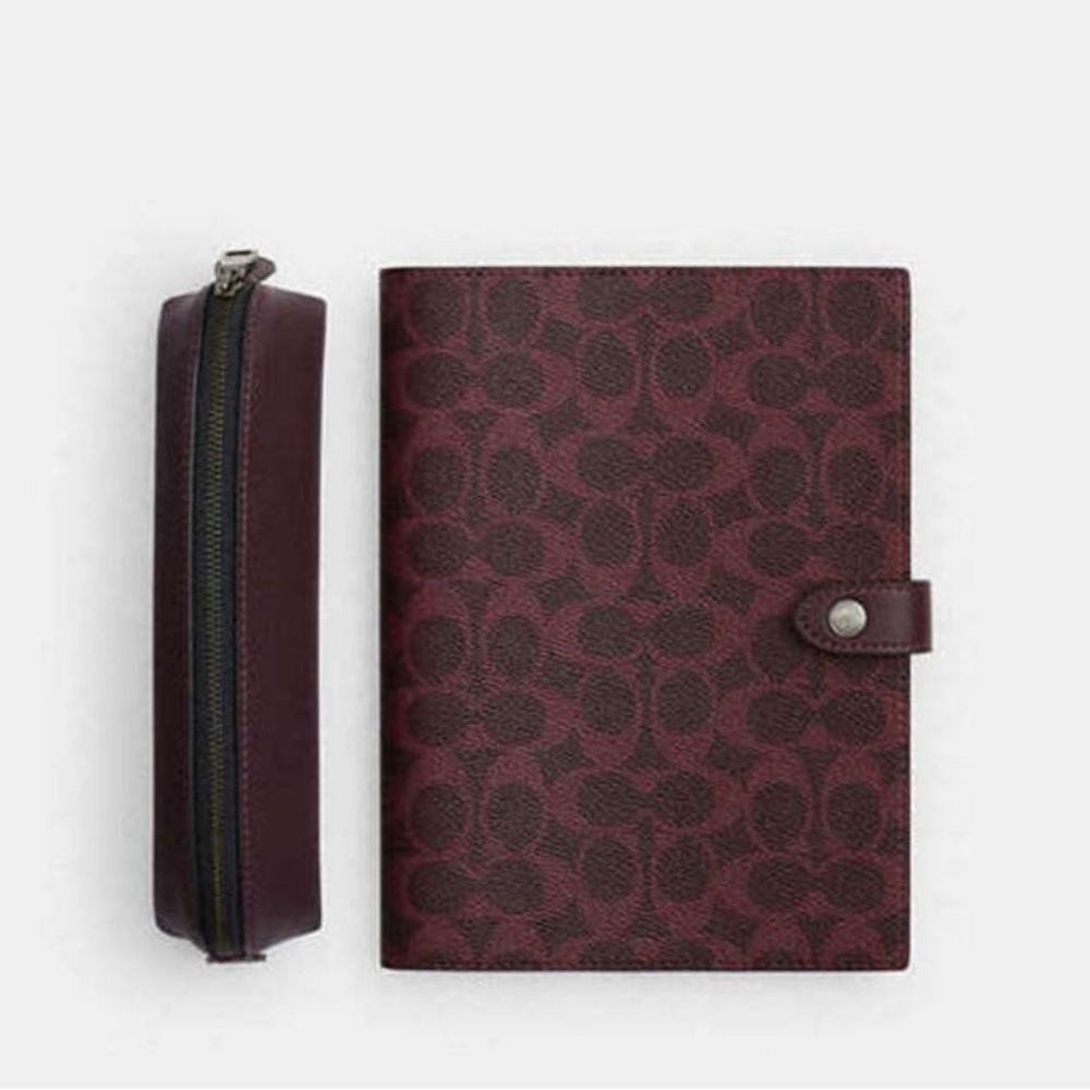 Coach Notebook and Pouch Set